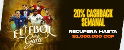 Fútbol de Gala: Cashback Semanal promotion